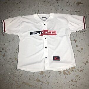 Vintage ESPN Zone Sports Center Baseball Jersey Shirt  Large New York 99